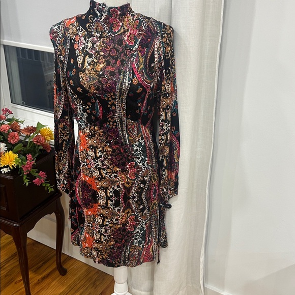 Free People Multicolor Patterned Dress - Picture 1 of 6